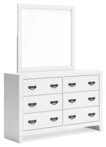 Ashley Furniture B427B1 Binterglen - Dresser And Mirror - White