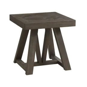 Intercon HR-TA-2424-RCV-C Hearst - End Table - Reclaimed Chevron