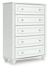 Ashley Furniture PCB1819-46 Kozlani - Five Drawer Chest - White