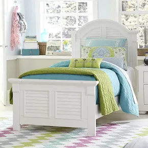 Liberty Furniture 607-YBR-TPB Liberty Furniture 607-YBR-TPB Summer House - Twin Panel Bed - Oyster White
