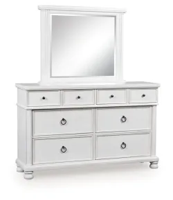 Ashley Furniture PCB823B1 Ashley Furniture PCB823B1 Rowlenstown - Dresser And Mirror - Antique White