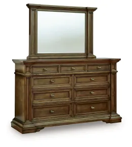 Ashley Furniture PCB949B1 Ashley Furniture PCB949B1 Frantanna - Dresser And Mirror - Brown