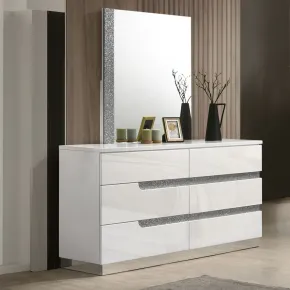 New Classic 00-B69-DM New Classic 00-B69-DM Paradox - Dresser & Mirror - White