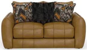 Jackson Furniture Industries 240602-1273/16-3073/16 Corvara - Top Grain Italian Leather Match Loveseat - Caramel
