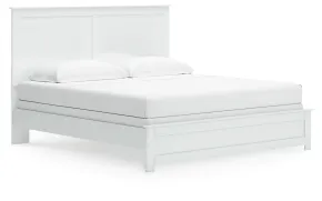Ashley Furniture B139B47 Bostwick Shoals - King Panel Bed With Framed Footboard - White