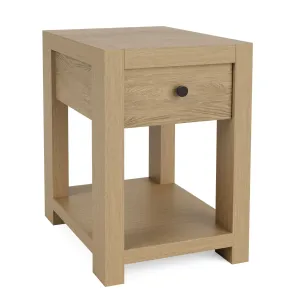 Riverside Furniture 91012 Davie - Chairside Table - Light Brown