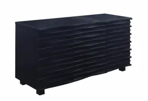 CoasterEssence 102065 Stanton - 3-Drawer Sideboard Buffet Storage Cabinet - Black