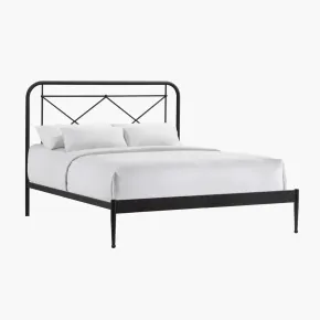 Intercon MB-BR-VINQEN-MTE-C Intercon MB-BR-VINQEN-MTE-C Metal Beds - Vintage Queen Metal Bed - Matte Black