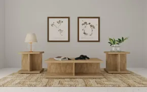 Coaster Fine Furniture 706178-S3 Cortona - 3 Piece Coffee And End Table Set - Mango