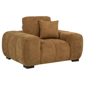 Coaster Fine Furniture 509343 Octavia - Fabric Upholstered Track Arm Accent Chair - Amber