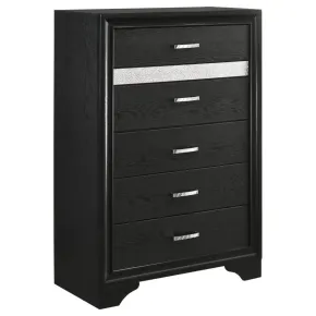 CoasterEveryday 206365 Miranda - 5-Drawer Bedroom Chest - Black