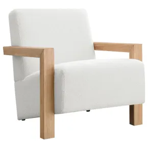 Coaster Fine Furniture 903094 Fitzroy - Boucle Upholstered Accent Arm Chair - Ivory