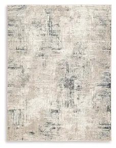 Ashley Furniture R406522 Gentor - 5' x 7' Rug - Blue / Ivory