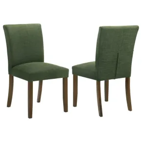 Coaster Fine Furniture 106378 Cantley - Upholstered Dining Side Chair (Set of 2) - Green