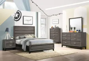 CoasterEveryday 212421F-S4 Watson - 4 Piece Full Bedroom Set - Gray Oak