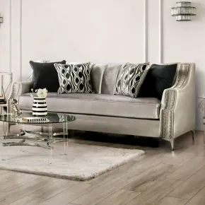 Furniture of America SM2686-SF Elicia - Sofa - Silver / Black