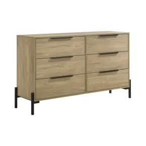 Intercon NH-BR-2406-VNM-C Newhall - Dresser - Vintage Oak Melamine