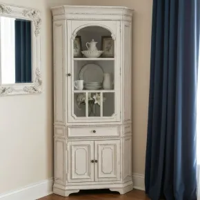Liberty Furniture 244-CC3884 Magnolia Manor - Corner Cabinet - Antique White