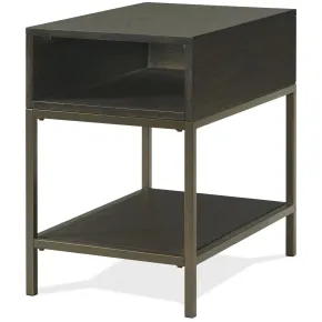 Riverside Furniture 92812 Riverside Furniture 92812 Hyde - Rectangular Chairside Table - Dark Brown