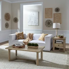Liberty Furniture 780-OT-3PCS Proximity Place - 3 Piece Table Set - Barley Buff