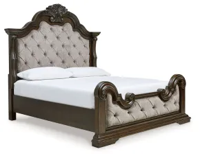 Ashley Furniture B947B5 Ashley Furniture B947B5 Maylee - California King Upholstered Bed - Dark Brown