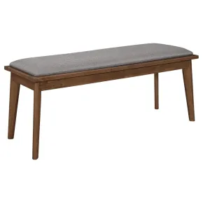 CoasterEveryday 108083 Alfredo - Upholstered Dining Bench - Gray And Natural Walnut