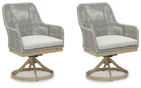 Ashley Furniture P798-602A Seton Creek - Swivel Chair With Cushion (Set of 2) - Gray