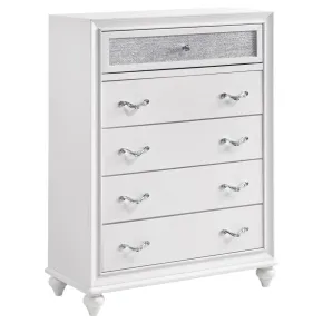 CoasterEveryday 205895 Barzini - 5-Drawer Bedroom Chest - White