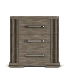 Riverside Furniture 87169 Sariel - 3 Drawer Nightstand - Dark Brown