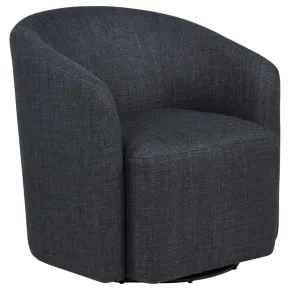 Coaster Fine Furniture 903223 Mossbrook - Fabric Upholstered Swivel Accent Chair - Anthracite