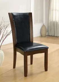 Furniture of America CM3710SC-2PK Manhattan - Side Chair (Set of 2) - Dark Cherry / Brown
