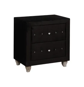 Furniture of America CM7150BK-N Alzire - Nightstand - Black