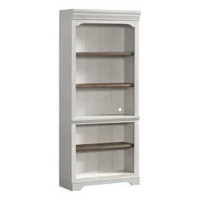 Intercon DK-HO-7632B-RFO-C Intercon DK-HO-7632B-RFO-C Drake - 76" Bunching Bookcase - Rustic White / French Oak