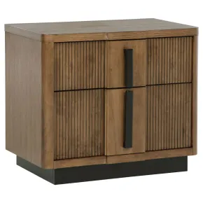 Coaster Fine Furniture 224902 Terrace - 2-Drawer Nightstand Bedside Table - Ash Brown