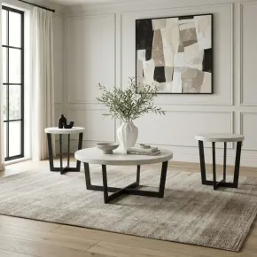 Liberty Furniture 504-OT-3PCS Pierce - 3 Piece Set (Cocktail Table And 2 End Tables) - Black