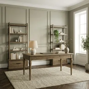 Liberty Furniture 866-HO-3DS Hickory Grove - 3 Piece Desk Set - Heirloom Brown