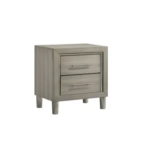 New Classic B1248-040 Lennox - 2 Drawer Nightstand - Gray