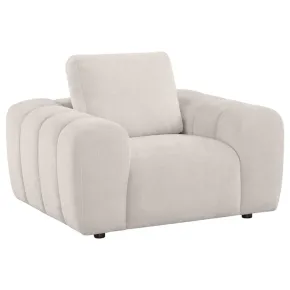 Coaster Fine Furniture 504957 Burnett - Chenille Upholstered Accent Chair - Ivory
