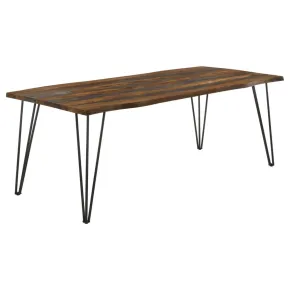 CoasterEssence 193861 Neve - Live Edge Dining Table - Gray Sheesham