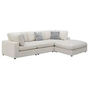 CoasterEssence 551321-SETB Serene - 4 Piece Upholstered Modular Sectional Sofa - Beige