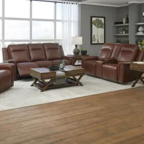 Liberty Furniture 7001CG-UPH-SOLO Avery - Sofa & Loveseat - Cognac