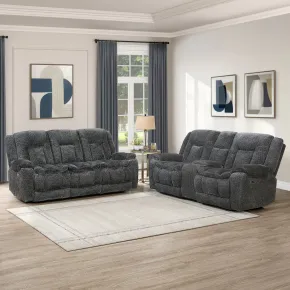 New Classic 20-U5829-2PM Stanwick - 2 Piece Power P1 Sofa/Loveseat - Gray