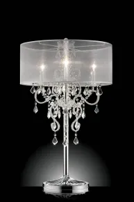 Furniture of America L9720T Rigel - Table Lamp - Silver