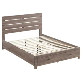CoasterEveryday 207040KE Brantford - Wood Eastern King Storage Panel Bed - Barrel Oak