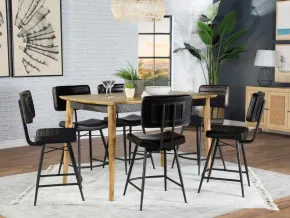 Coaster Fine Furniture 110578-S7E Partridge - 7 Piece Counter Dining Set - Sheesham And Espresso