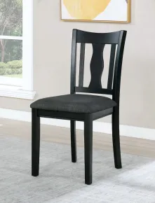 Furniture of America FOA3488SC-2PK Carbey - Side Chair (Set of 2) - Black / Gray