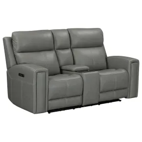 Liberty Furniture 7021LG-23P Camden - Loveseat With Console P3 & ZW - Aline Light Gray