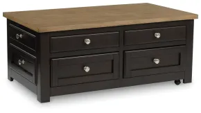 Ashley Furniture T734-20 Drazmine - Lift Top Cocktail Table - Brown