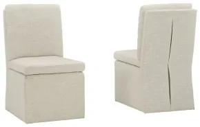 Ashley Furniture D766-02 Krystanza - Dining UPH Side Chair (Set of 2) - Oatmeal