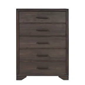 Samuel Lawrence Furniture S462-440 Granite Falls - 5-Drawer Kids Chest - Espresso Brown